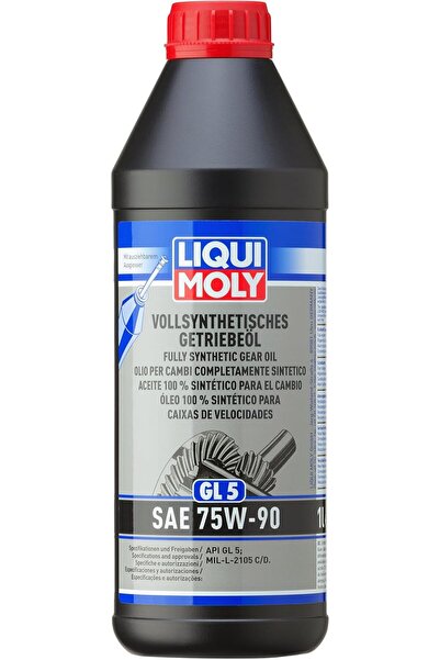 Liqui Moly زيت تروس صناعي بالكامل (Gl 5) SAE 75W-90 1 لتر - أسود
