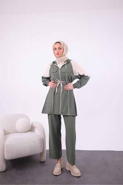 Tebrikler tekstil Women's Summer Hijab Suit Model G3338