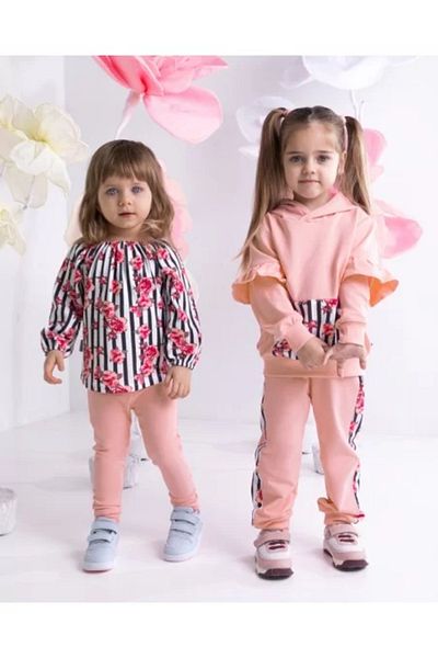 Nicol Spanish blouse with long sleeves (184139) Nana Flowers/Stripes size 80