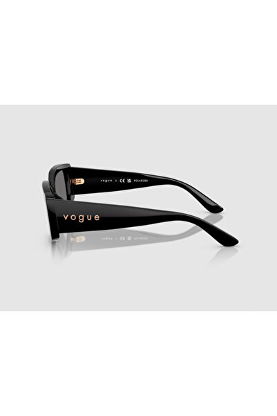 Vogue Vo5642Su-W44/81 55 Women's Sunglasses Black Bone Frame Dark Gray Glass