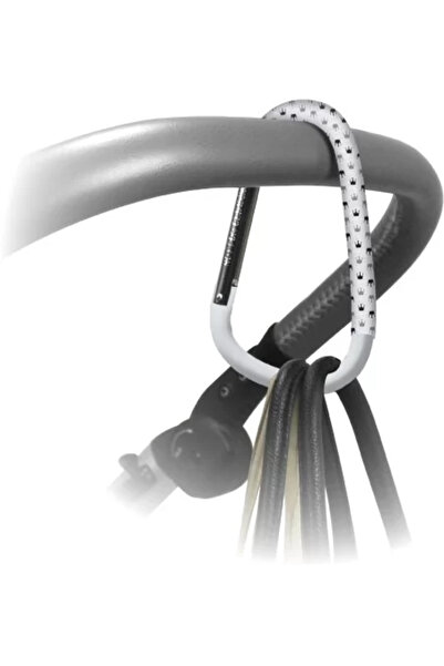 DOOKY Cârlig universal pentru cărucior Crown Gri Deschis