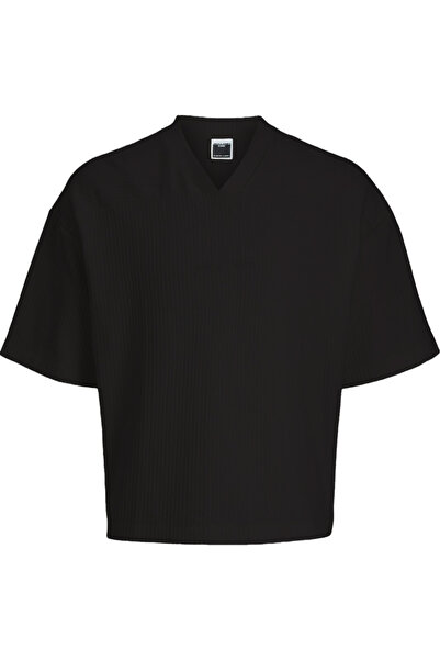 Jack & Jones Tricou JACK & JONES Reflex Tex - 12279260-Μαύρο