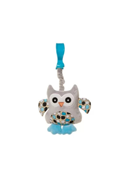 4 Baby Plush Toy for Stroller/Cot 4 Baby SQUEEZE Blue Owls