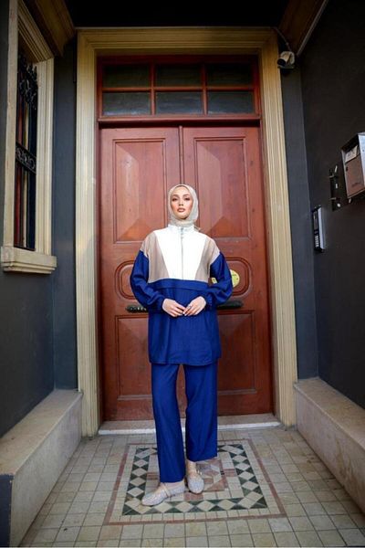 Tebrikler tekstil Women's Summer Hijab Suit Model G3339