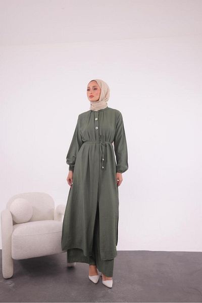 Tebrikler tekstil Women's Summer Long Hijab Suit Model G3390