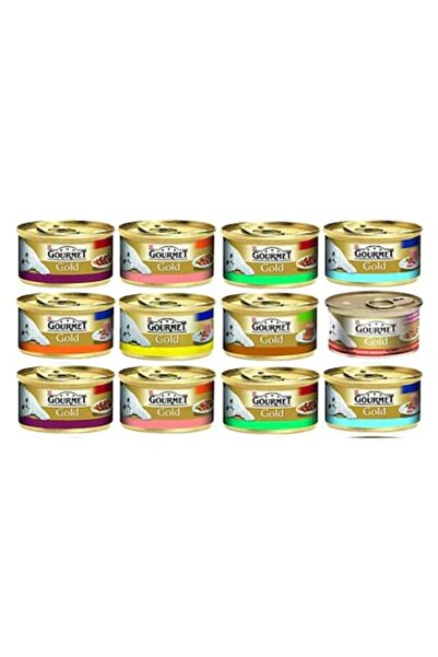 Gourmet Gold Kıyılmış Karışık Kedi Maması 85 Gram 12'li