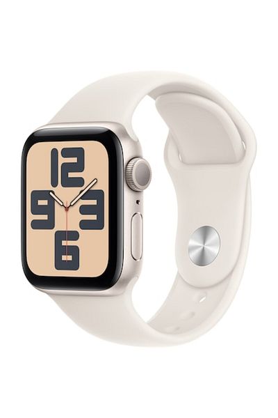Apple Watch SE (2024), GPS, Starlight Aluminium Case 40mm, Starlight Sport Band - S/M