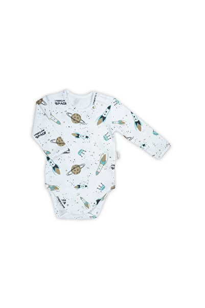 Nicol Body cu maneca lunga 'Star' Alb Marimea 80