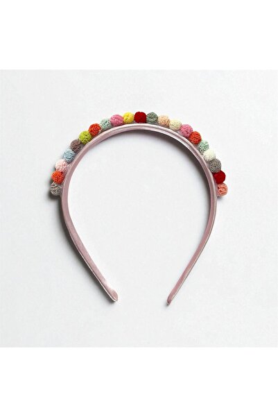 The Cloudish Shop Tiara pentru copii pentru bebelusi POMPON COLORAT