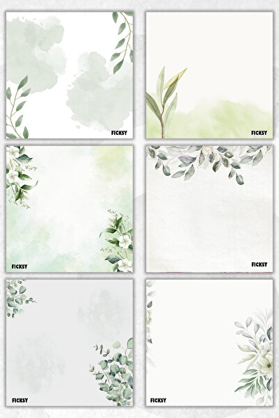 Ficksy مفكرة زهور - مقاس 9*9 سم - 50 ورقة - مفكرة - مذكرة - ورق ملاحظات - قائمة المهام - دفتر ملاحظات