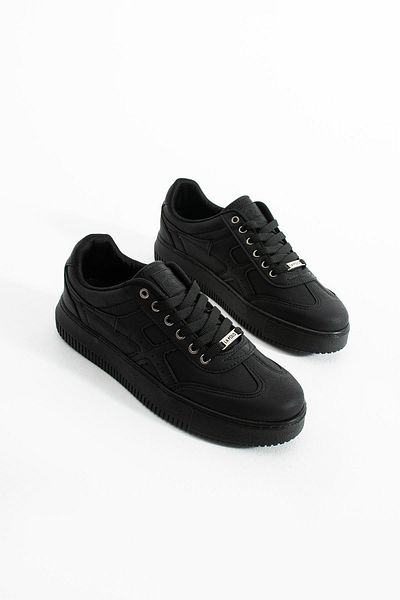 L.A Polo Men's Black Sneakers