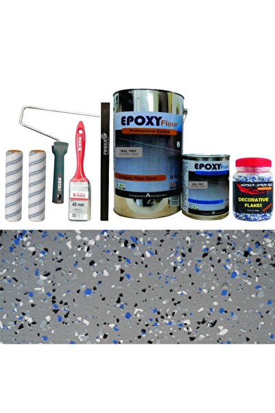 OEM Kit Complet Vopsea Epoxidica Gri Inchis RAL 7001