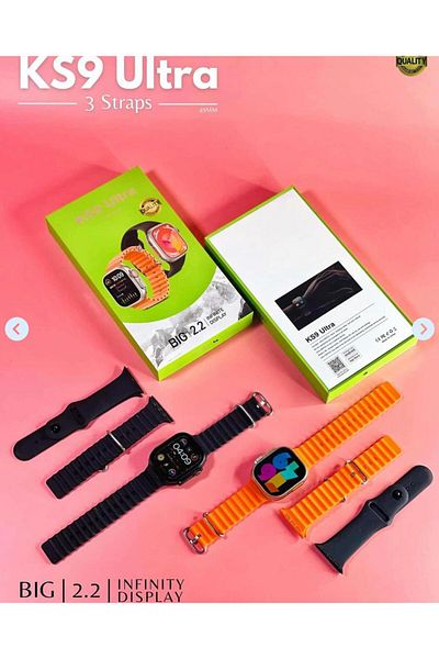 Generic KS9 Ultra 3 straps smart watch 2.2 inch infinite display
