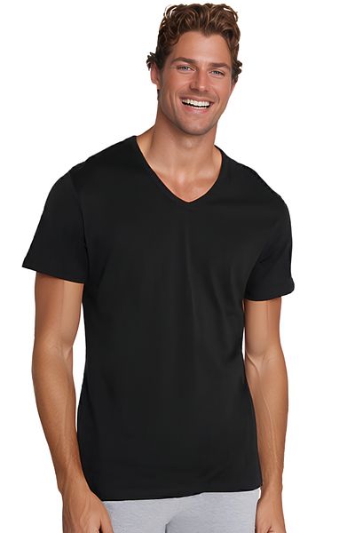 U.S. Polo Assn. Men's 100% Cotton 2 Pack Box V-Neck T-Shirt - Battal Size