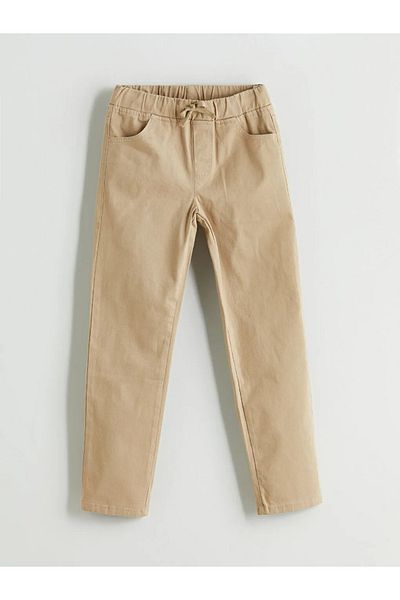 LC Waikiki Lcw Kidsbeige Elastic Waist Boys' School Pants