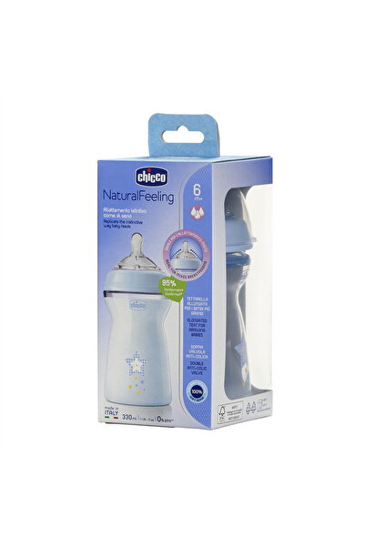 Chicco NATURALFEELING PP BİBERON 6AY330ML ERKEK