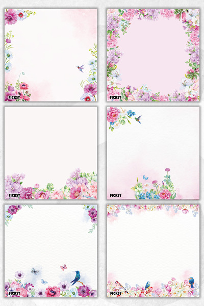 Ficksy Flower Memo Pad - 9*9 cm Size - 50 Sheets - Notepad - Memopad - Note Paper - to Do List - Notebook