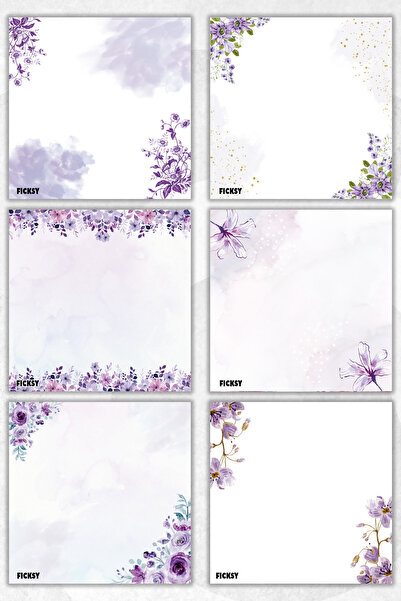 Ficksy دفتر ملاحظات على شكل زهرة - مقاس 9*9 سم - 50 ورقة - دفتر ملاحظات - مذك...