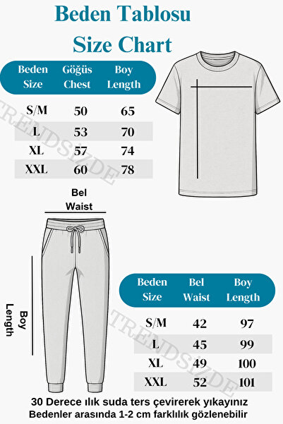 Trend Sizde Unisex Red Ciao Printed Top and Bottom Tracksuit Set