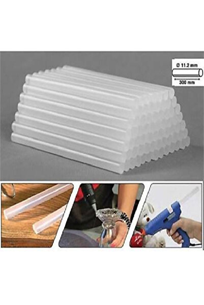 Somafix Kalın Şeffaf Sıcak Mum Silikon 11.3 MM 30CM 10 Adet