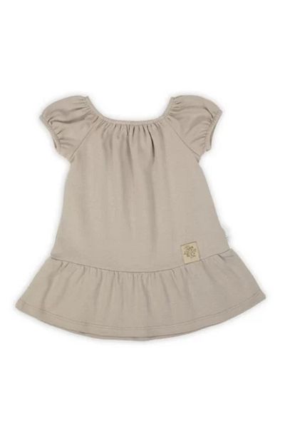 Nicol Short-Sleeved Cotton Dress 'Gaja' (183167) Cappuccino