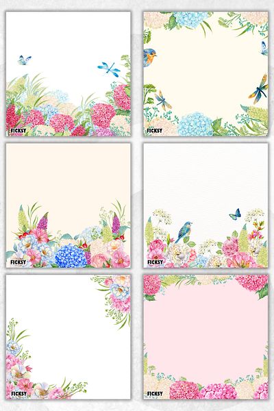 Ficksy Flower Memo Pad - 9*9 cm Size - 50 Sheets - Notepad - Memopad - Note Paper - to Do List - Notebook
