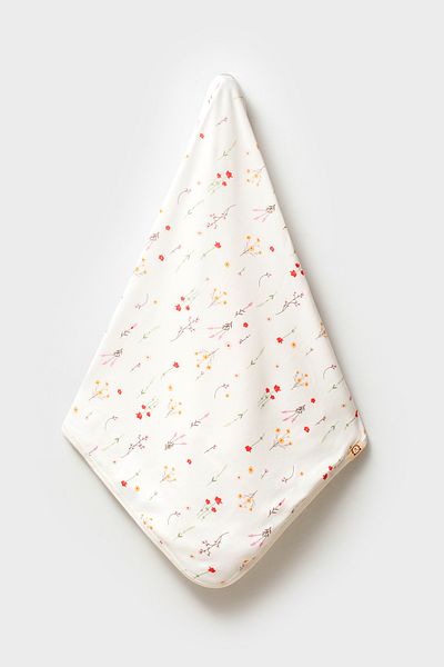 MAHFEL 100% Cotton Organic Flower Printed Baby Kids Blanket
