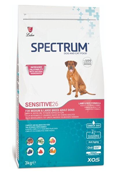 Spectrum Sensitive26 Kuzu Eti Proteini Yüksek Yetişkin Köpek Maması 3 Kg