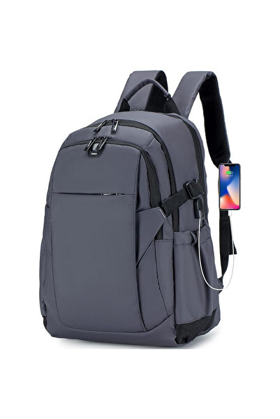 VisionHub Rucsac pentru laptop de 17 inch, multifuncțional, inteligent pentru afaceri, impermeabil, compatibil cu cabina avionului de călătorie