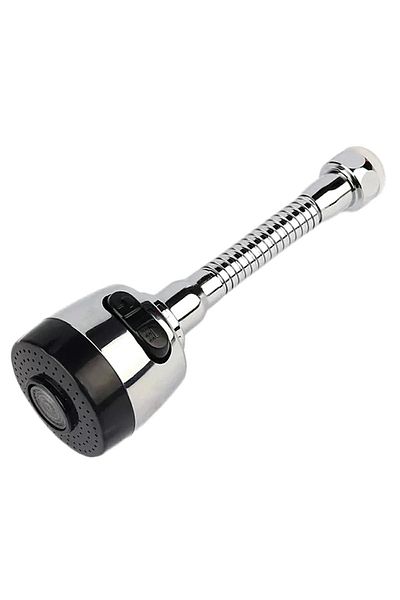 OEM Faucet extender, economizer function, 2 water flow spray modes, Silver