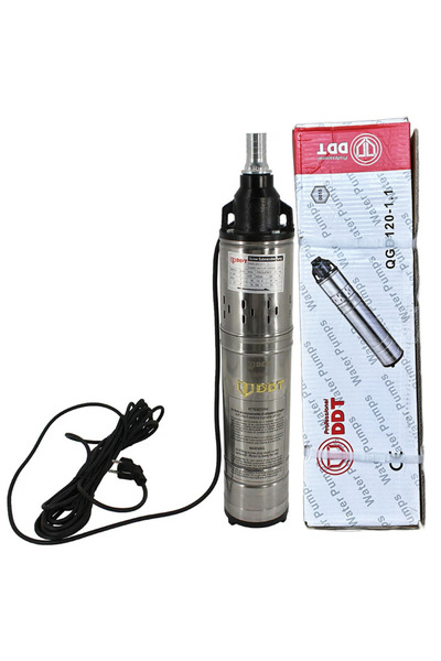 DDT Pompa submersibila, DDT, QGD120 Inox, 1.1 kW, 50 l/min, 10 m cablu de alimentare