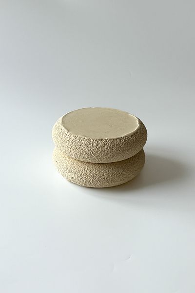 sin istanbul Textured Lid Steel Ash Tray Beige