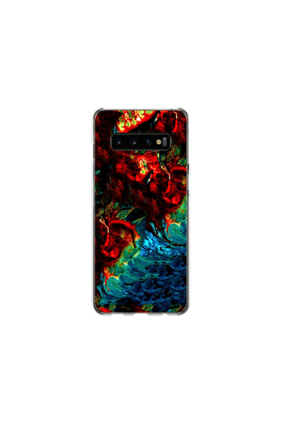 Atlas Husa Silicon HQCover compatibila cu Samsung Galaxy S10, Explozie de cul...