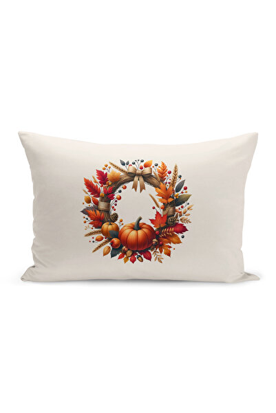 Bertille Home Φθινοπωρινή σειρά - Κάλυμμα μαξιλαριού με ριχτάρι διπλής όψης (...