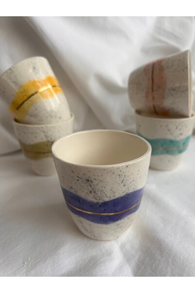 NapaDesignArt El Yapımı Seramik Matcha Çay Fincanı – Japon Kintsugi Tarzı Lac...