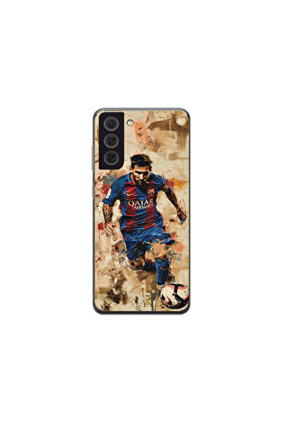 Atlas Силиконов калъф HQCover, съвместим с Samsung Galaxy S22 Plus, Messi v1,...