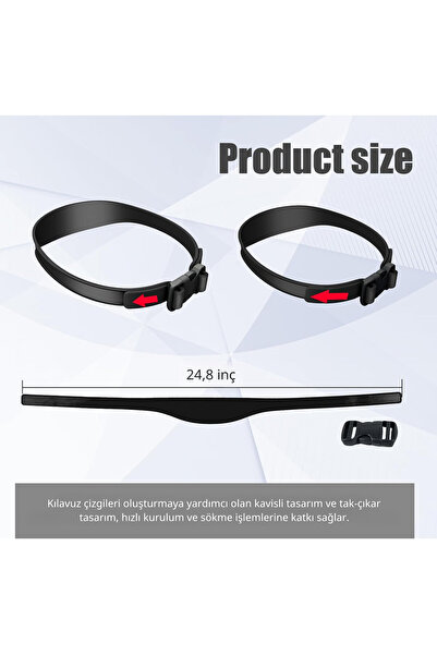 Generic Ayarlanabilir Saç Kesim Kılavuzu - Fade ve Ense Tıraşı için Silikon Şablon - Evde Profesyonel Bakımı