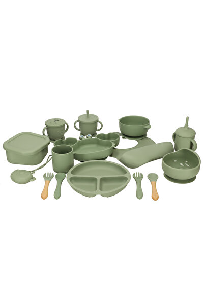 CIUPIGo Set Hranire si Diversificare Bebelusi 19 Piese – Vesela Silicon Alimentar, Fara BPA