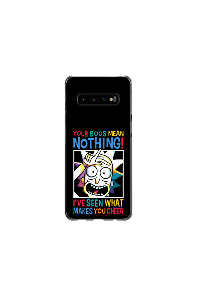 Atlas Husa Silicon HQCover compatibila cu Samsung Galaxy S10 Plus, Rick and M...