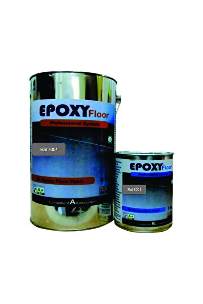 OEM Vopsea Epoxidica Garaj Gri Inchis RAL 7001-Trafic Auto 5 Kg Epoxy Floor