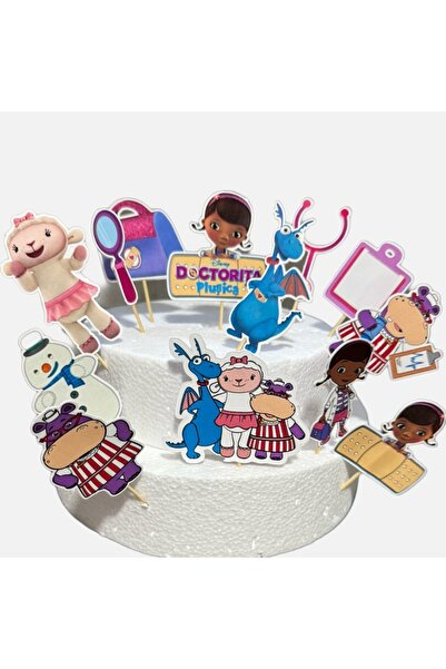 Doc McStuffins Set decoratiuni tort 3-15cm Doctorita Plusica Dr McStuffins