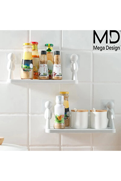 MEGADSING 2 Adet Büyük Boy Yapıskanlı Organizer Ofis,Banyo,Mutfak,Tuvalet raf...