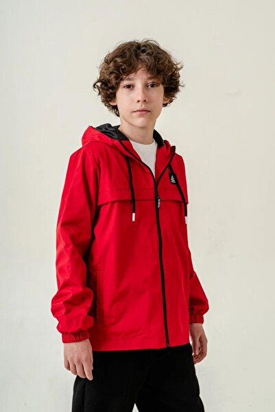 gnygiyim Boy's Lined Waterproof Hooded Raincoat
