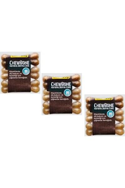 Gimdog Mordimi Press Kemik 3,5" 9 cm 3'lü Naturel 50 gr (3 Adet)