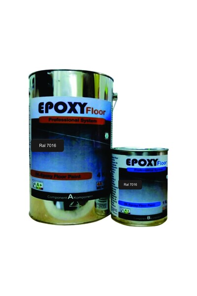 OEM Vopsea Epoxidica Garaj Gri Antracit RAL 7016-Trafic Auto 5 Kg Epoxy Floor