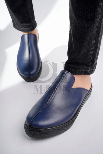 DRMOON Orthopedic Clogs, Navy Blue, Men - Comfort Flexi Model