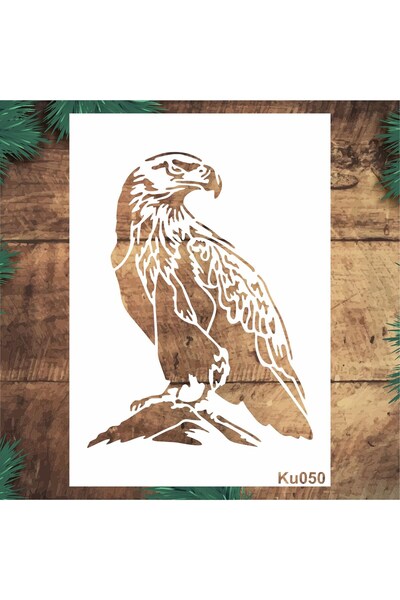 STENCİLTASARIM Stencil Tasarım Ku050 KARTAL Duvar Ahşap Cam Kumaş Boyama Deseni