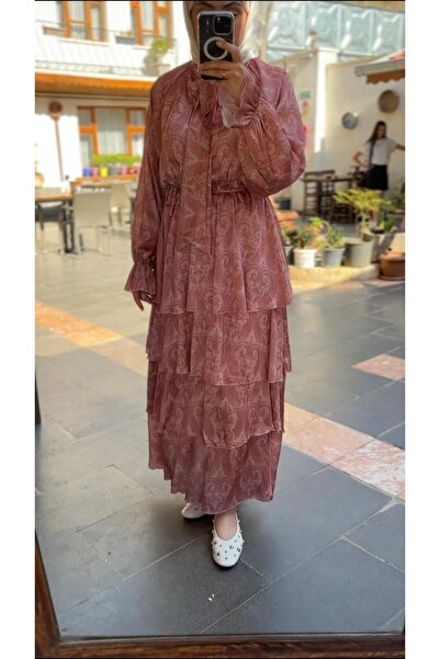 Loue Butik Somon Tesettür Elbise