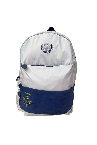 Fenerbahçe White Parachute Backpack with Tape Detail