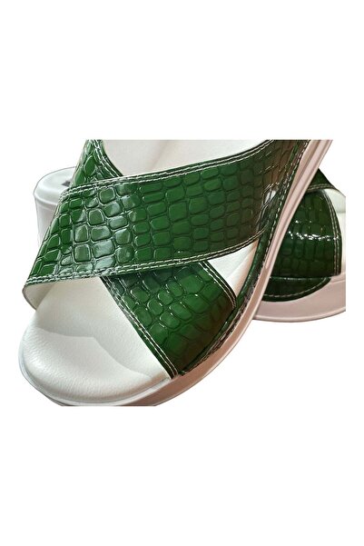 DRMOON Orthopedic sandals with straps, women, green